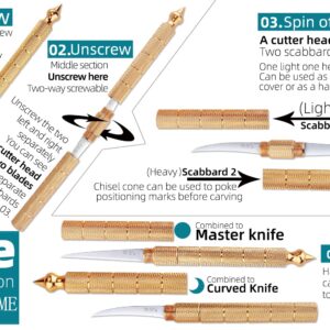 GAINSCOME Thai Kitchen Fruit Platter Carving Knife Stainless Steel Master Knives Bird's Beak Blade Curved Knife Hotel Bar For chefs Fruit Vegetable Carving Tools