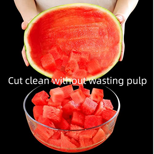 3PCS Watermelon Slicer Cutter, 2- in- 1 Watermelon Fork Slicer, 2023 New Watermelon Slicer Cutter Summer Watermelon Fruit Cutting Fork, Stainless Steel Fruit Forks for Family Parties Camping