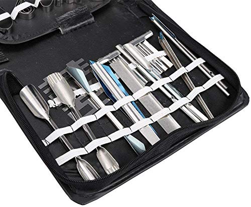 eoocvt Culinary Carving Tool Set Fruit Vegetable Food Garnishing Cutting Slicing Peeling Culinary Garnish Tools Kit (46 pcs)