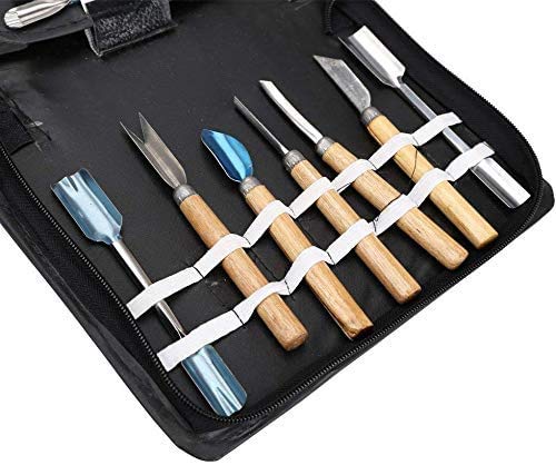 eoocvt Culinary Carving Tool Set Fruit Vegetable Food Garnishing Cutting Slicing Peeling Culinary Garnish Tools Kit (46 pcs)