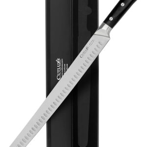 Cutluxe Extra-Long 14" Slicing Carving Knife – Brisket Knife, Razor Sharp Meat and BBQ Knife – High Carbon German Steel – Full Tang & Ergonomic Handle Design – Artisan Series