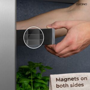 Cucino Refrigerator Magnetic Knife Strip - Steel Magnetic Knife Holder for Refrigerator