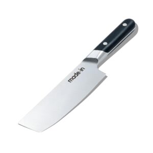 made in cookware - 6" nakiri knife - crafted in france - full tang with truffle black handle