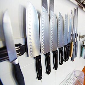 Magnetic Knife Strips (Set Of 2), 15 Inch Magnetic Knife Storage Strip, Knife Holder, Knife Rack, Knife Strip, Kitchen Utensil Holder, Tool Holder, Multipurpose Magnetic Knife Rack