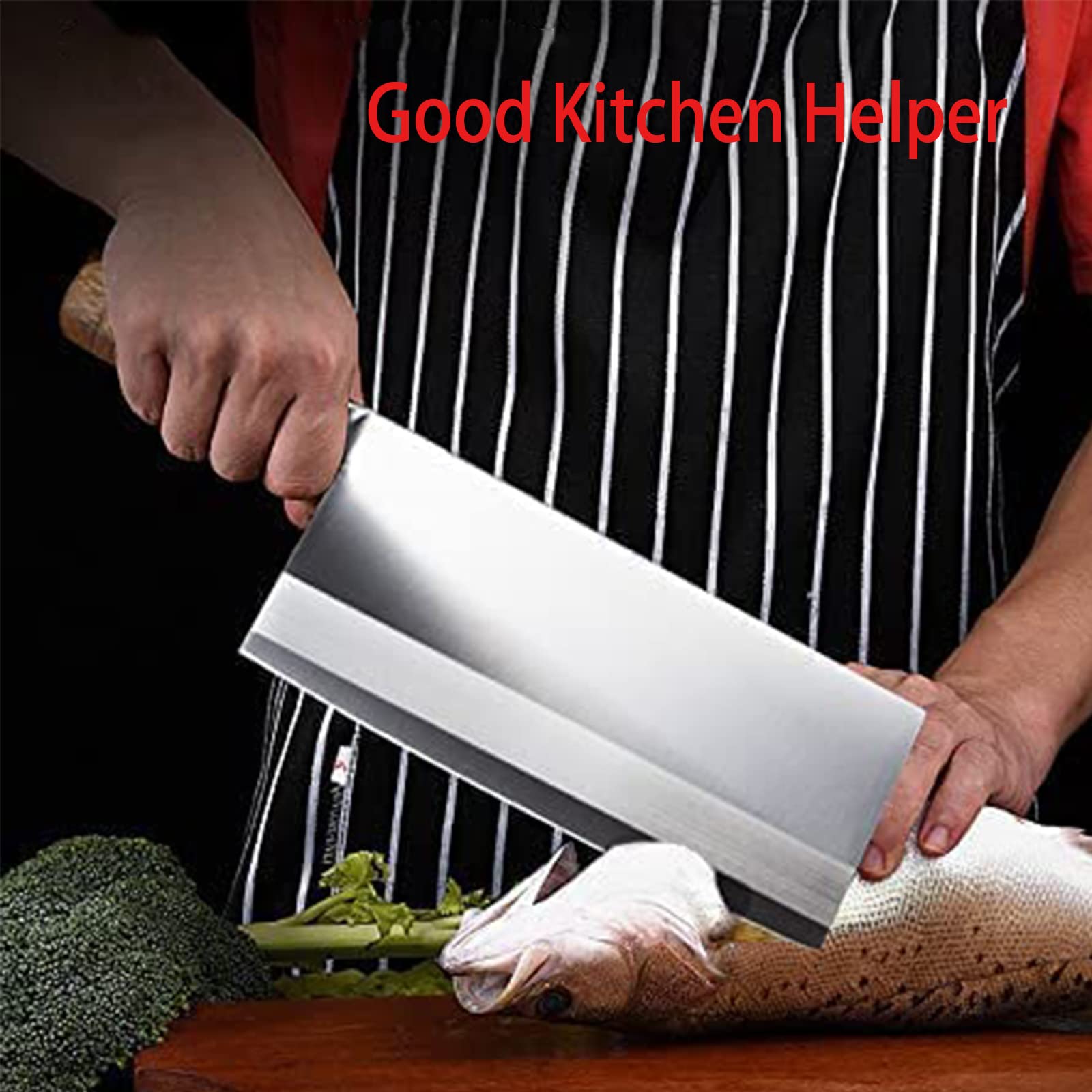 SELECT MASTER Chinese Slicing Knife for pro Chefs mincing carving and chopping, wide and thin blade, Cleaver knife series