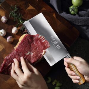 SELECT MASTER Chinese Slicing Knife for pro Chefs mincing carving and chopping, wide and thin blade, Cleaver knife series