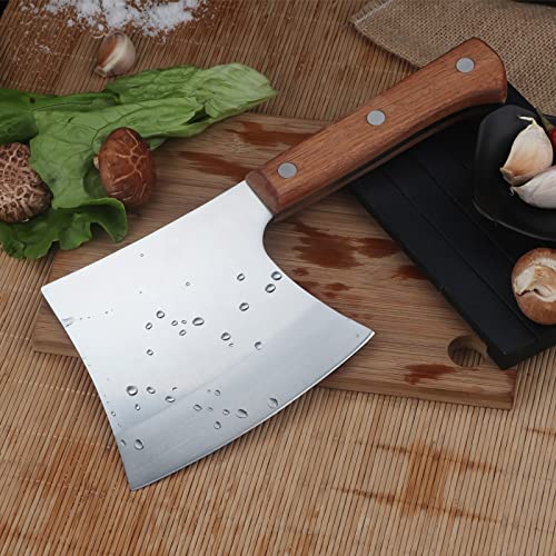 MLG Tools Bone Knife, Full Tang Meat Cleaver Knife Heavy Duty Bone Axe Butcher Cleaver, for big bone and frozen meat