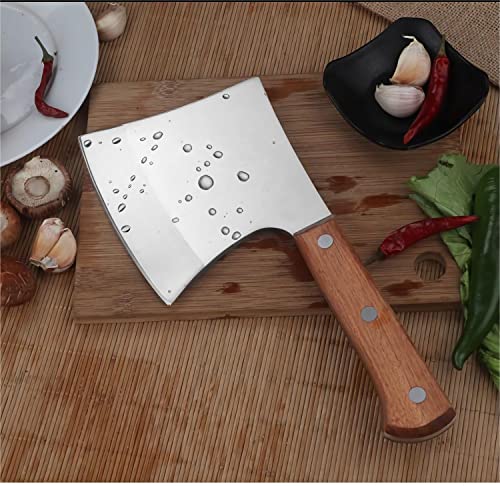 MLG Tools Bone Knife, Full Tang Meat Cleaver Knife Heavy Duty Bone Axe Butcher Cleaver, for big bone and frozen meat