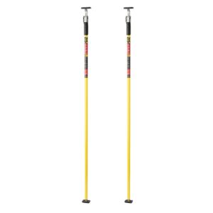 task t74491-2 81" to 159" heavy duty long quick support rod, adjustable support systen, 115 lbs max capacity 2-pack