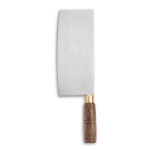 helen chen’s asian kitchen chinese chef knife vegetable cleaver, japanese carbon steel, 8-inch blade