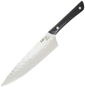 kai pro chef's knife 8”, thin, light kitchen knife, ideal for all-around food preparation, authentic, hand-sharpened japanese knife, perfect for fruit, vegetables, and more, from the makers of shun