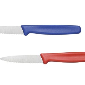 Cutlery-Pro Serrated Paring Knives, NSF, German Steel Alloy X50CrMov15, Set of 2