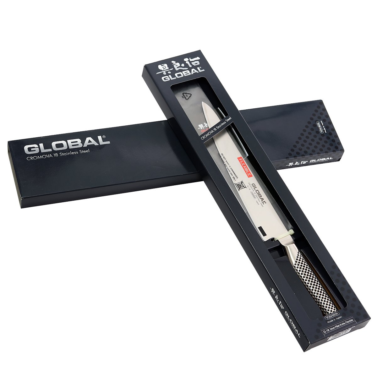 Global G-18-10 inch, 24cm Flexible Fillet Knife, 10", Stainles Steel