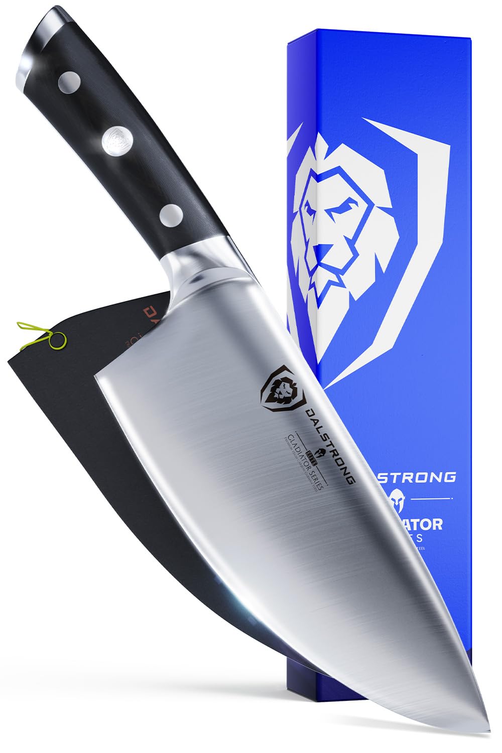 Dalstrong Herb & Salad Rocking Mincing Knife - 7 inch - Gladiator Series Elite - German HC Steel - w/Sheath - Vegetable Knife - Kitchen Knife - NSF Certified