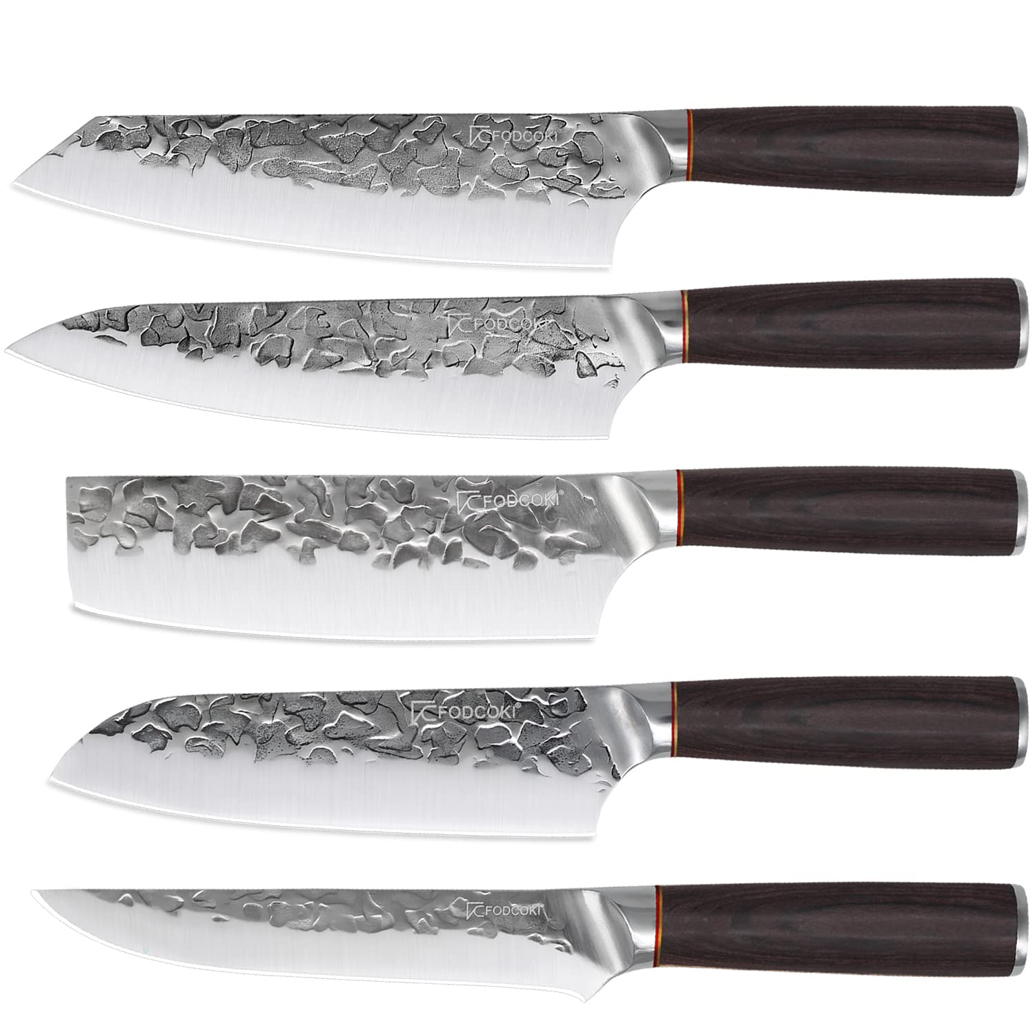 FODCOKI Receive Both- Chef Knife- Kitchen Knife- Nakiri Knife- Santoku Knife- Boning Knife