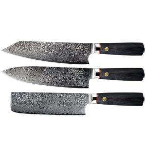 receive both-8" damascus gyuto knife- 8" kitchen knife- 7" nakiri knife