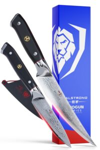 dalstrong shogun series fillet knife 6" bundled with paring knife 3.5" - elite - w/sheath