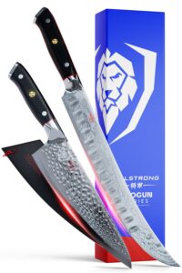 dalstrong shogun series butcher knife 10" bundled with chef knife 8" - elite