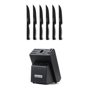 mccook mc59b steak knives set of 6 + mccook knife mc21block