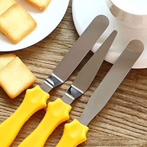 SHOPHOLIC 3-in-1 Multi-Function Stainless Steel Cake Icing Knife Set