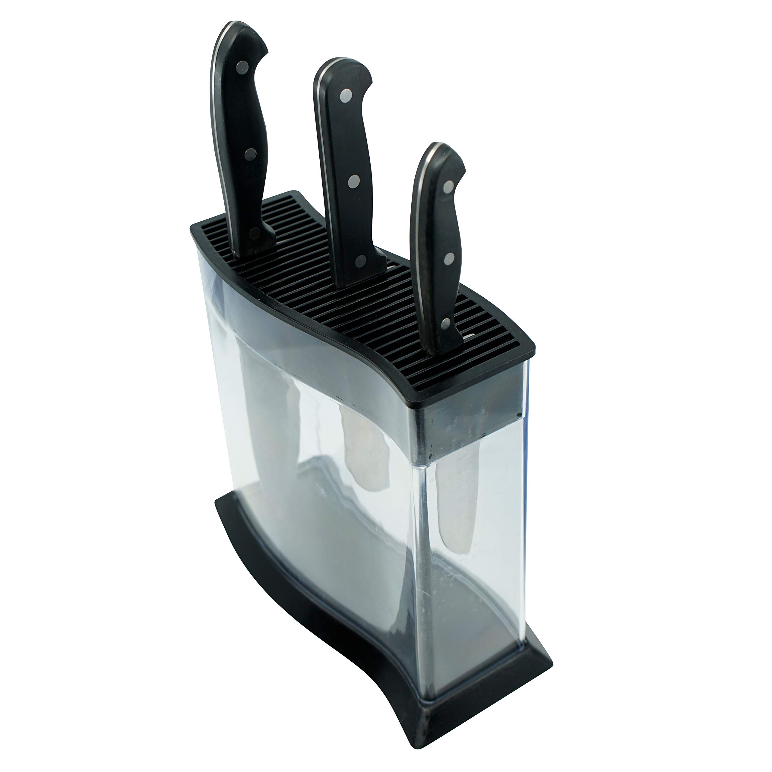 KNIFEdock WAVE by Storage Technologies. Revolutionary Kitchen Countertop Knife Storage. A beautiful way to display and identify each knife at a glance.The next generation knife block.(Holds 15 knives)