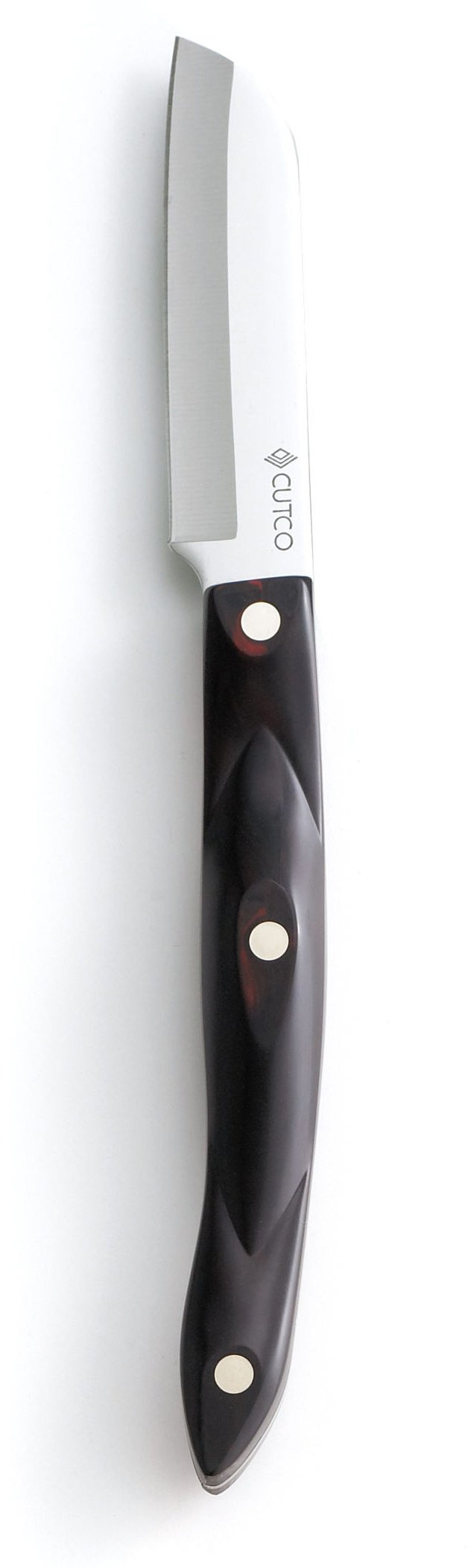 CUTCO Model 3720 Santoku-Style Paring Knife 3" 440A High-Carbon, Stainless Steel Blade and 5" Classic Dark Brown handle (often called"Black").