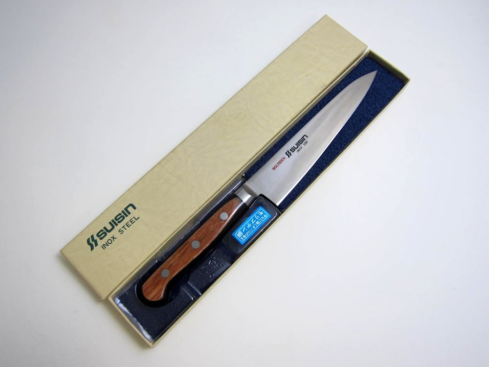 Houcho.com Suisin Inox Western-Style Knife Series, Genuine Sakai-Manufactured, Inox Steel 5.9” (150mm) Utility Knife