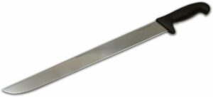 columbia cutlery 15in black gyro knife. great for large meat cuts like kebab, tacos al pastor, and shawarma (single black gyro knife)