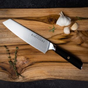 Professional Chef Knife - Kiritsuke 8 Inch Kitchen Knife - Premium Ergonomic Ultra Sharp High Carbon German Stainless Steel - Pakkawood Handle Chef's Knives