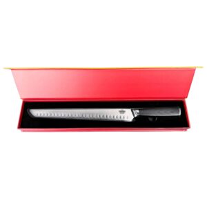 Smoke Kitchen Brisket Slicing Knife - 12 Inch Granton Blade - BBQ Meat Slicing Knife