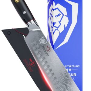 DALSTRONG Bull Nose Butcher Knife - 8 inch - Shogun Series ELITE - Japanese AUS-10V Super Steel - Vacuum Heat Treatment - Sheath Included - Meat, BBQ, Breaking Knife - Carving Knife - Heavy Duty