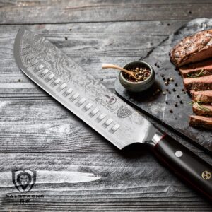 DALSTRONG Bull Nose Butcher Knife - 8 inch - Shogun Series ELITE - Japanese AUS-10V Super Steel - Vacuum Heat Treatment - Sheath Included - Meat, BBQ, Breaking Knife - Carving Knife - Heavy Duty