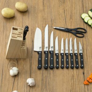 Home Basics 13 Piece Block in Black Knife Set, One Size