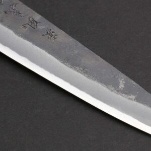 Yoshihiro Aogami Super Blue High Carbon Kurouchi Petty Kiritsuke Utility Knife (6'' (150mm) & Saya)