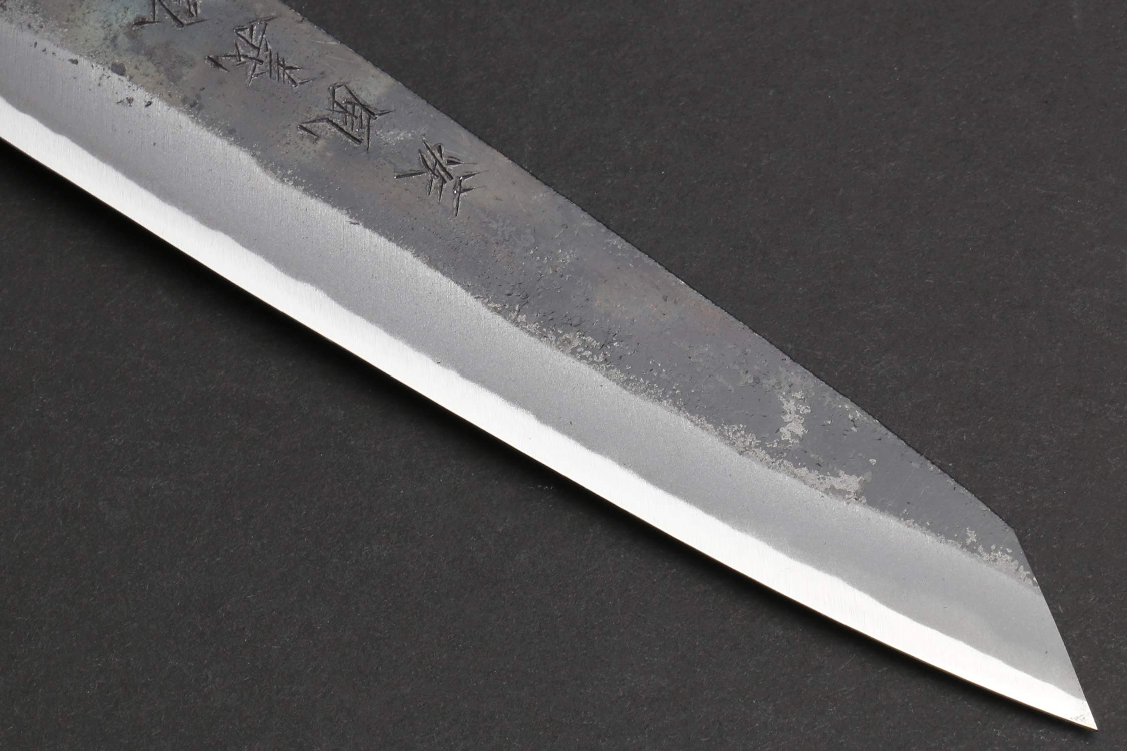 Yoshihiro Aogami Super Blue High Carbon Kurouchi Petty Kiritsuke Utility Knife (6'' (150mm) & Saya)