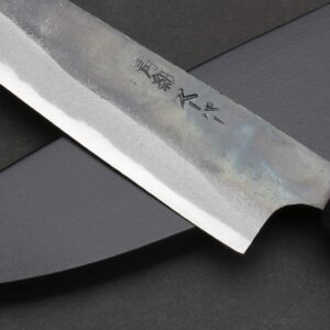 Yoshihiro Aogami Super Blue High Carbon Kurouchi Petty Kiritsuke Utility Knife (6'' (150mm) & Saya)