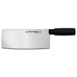 dexter 8" x 3¼" chinese chef's knife, yellow handle