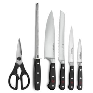 Wusthof Classic 7 Piece Knife Set with Acacia Block