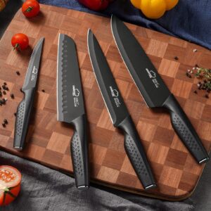 Two 15 Pieces Knife Sets, Elegant Black + Damascus Pattern