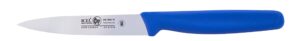 light 'n' mighty 4 inch straight paring knife, blue handle