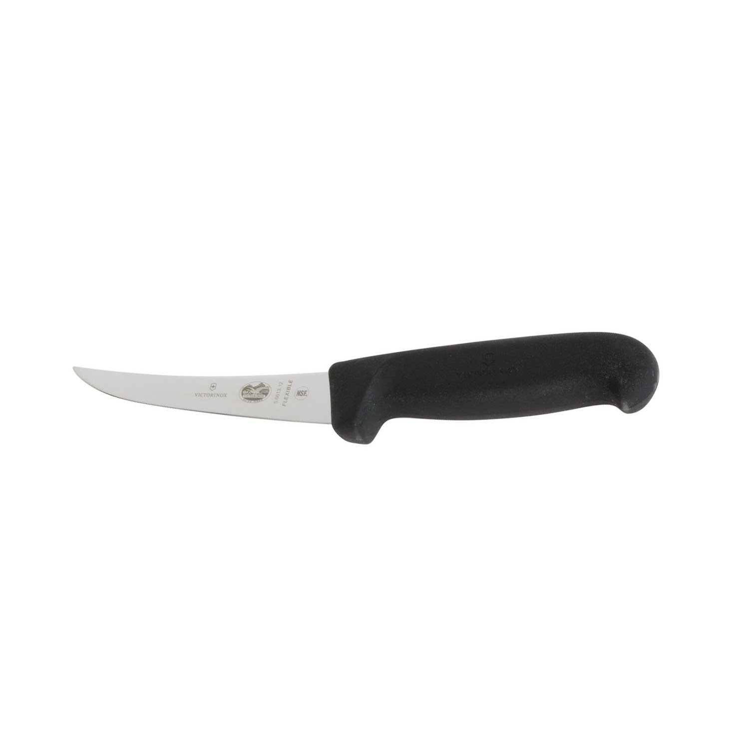 Victorinox Boning Curved Flexible Fibrox Pro Handle, Black, 5"