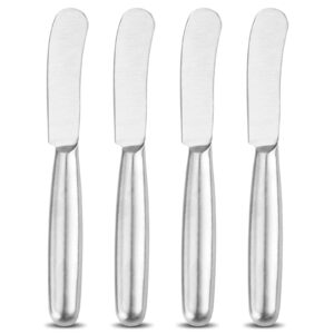vanra spreader knife set 4-piece butter knife stainless steel cheese knife set for jams and cream 8.4-inch