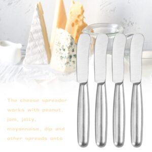 VANRA Spreader Knife Set 4-Piece Butter Knife Stainless Steel Cheese Knife Set for Jams and Cream 8.4-inch