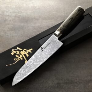 ZHEN D5P Japanese VG-10 67 Layers Damascus Steel Chef Knife 8-inch Cutlery , Brown
