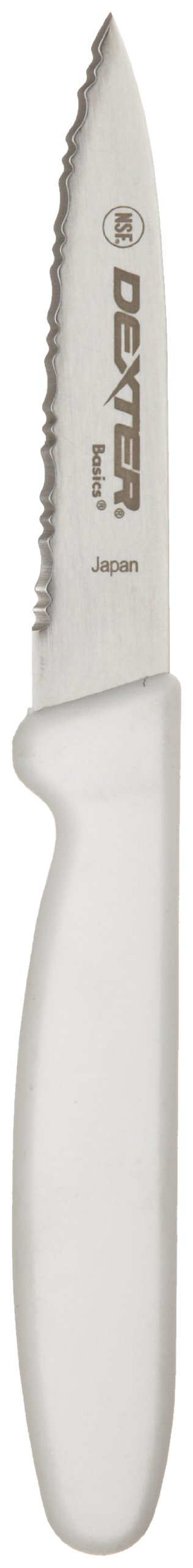 Basics P94846 3-1/8" International Scalloped Tapered Paring Knife with Polypropylene Handle