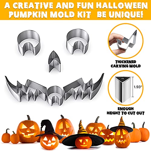 Pumpkin-Carving-Kit,Halloween-Decorations-Pumpkin-Carving-Tools with Stencils for Kids Adults Family DIY,11PCS Heavy Duty Stainless Steel Pumpkin Carving Set Carver Tool Outdoor Gifts for Halloween