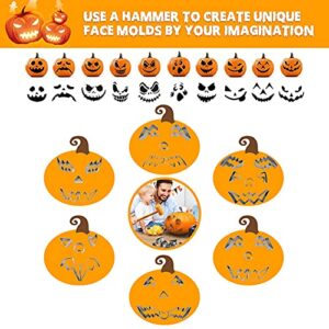 Pumpkin-Carving-Kit,Halloween-Decorations-Pumpkin-Carving-Tools with Stencils for Kids Adults Family DIY,11PCS Heavy Duty Stainless Steel Pumpkin Carving Set Carver Tool Outdoor Gifts for Halloween