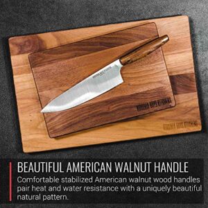 Virginia Boys Kitchens 3 Piece Chef Knife Set - Made in USA 420 High Carbon Stainless Steel - Chef, Utilty, Paring Knives
