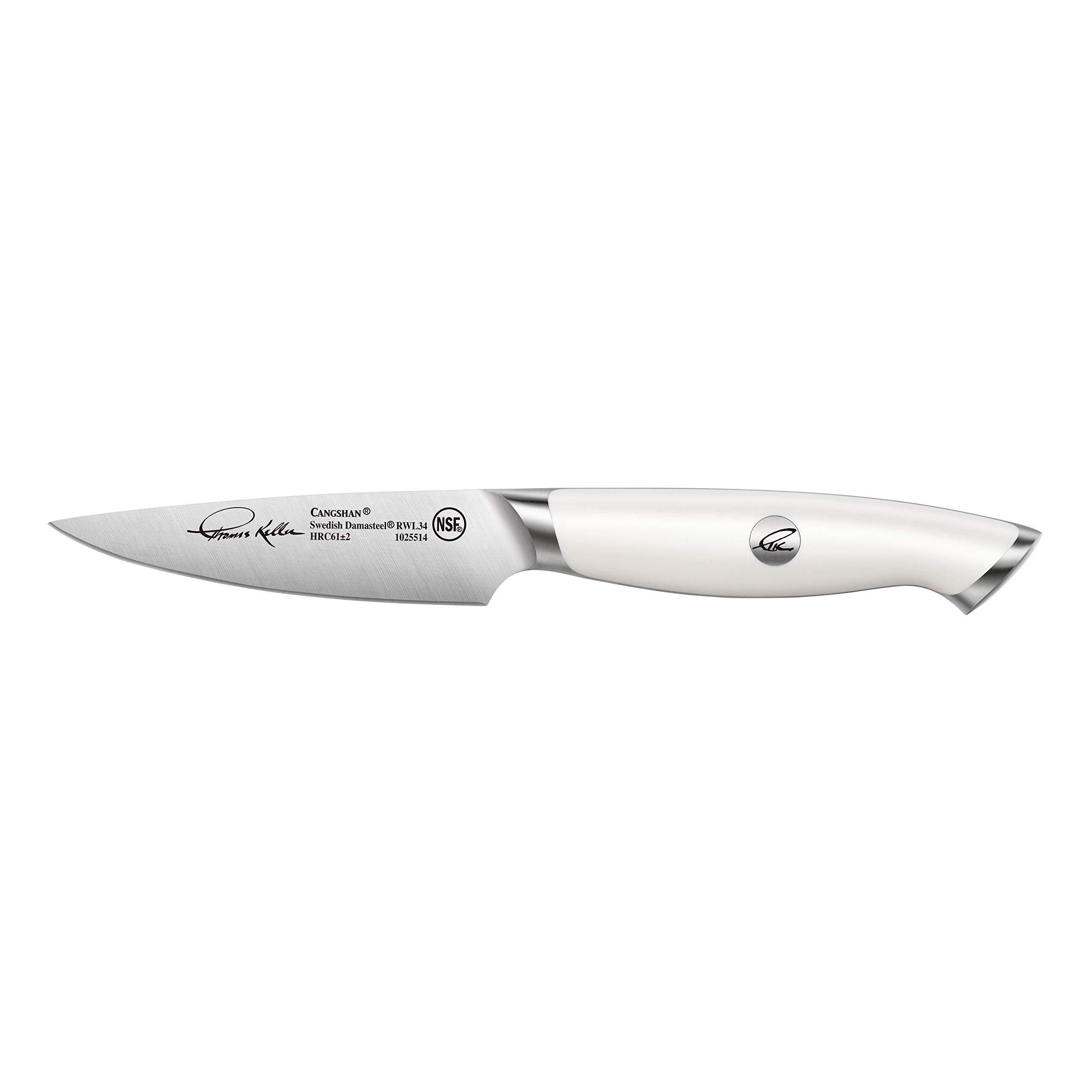 Cangshan Thomas Keller Signature Collection Swedish Powder Steel Forged, 3.5" Paring Knife, White