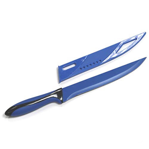 Chef Craft Carving Sheath Knife, 8", Blue/Black